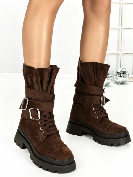 Ghete Dama 6AH28 DARK BROWN | MEI