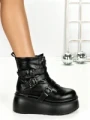 Ghete Dama cu Platforma 56WL13 BLACK | MEI