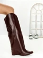 Cizme Dama cu Platforma 6GS3 WINE | MEI