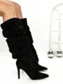 Cizme Dama cu Toc 6XKK9 BLACK | MEI