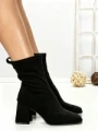 Botine cu Toc Gros 6GS10 BLACK | MEI