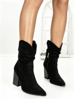Botine cu Toc Gros 6KV13 BLACK | MEI