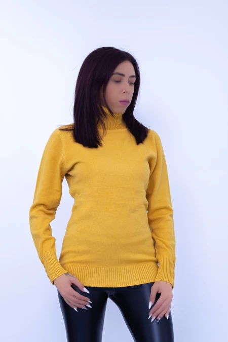 Ženska bluza sa kragnom D582 Žuta | Fashion