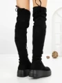 Cizme Dama cu Platforma 68WL28 BLACK | MEI
