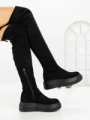Cizme Dama cu Platforma 68WL28 BLACK | MEI