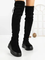 Cizme Dama cu Platforma 68WL28 BLACK | MEI