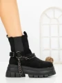 Ghete Dama cu Platforma 66WL33 BLACK | MEI
