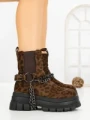 Ghete Dama cu Platforma 66WL33 LEOPARD PRINT | MEI