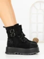Ghete Dama cu Platforma 66WL30 BLACK | MEI