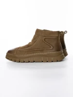 Ghete Barbati din piele naturala 5787 KHAKI | ADVANCER