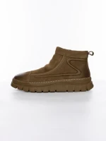 Ghete Barbati din piele naturala 5787 KHAKI | ADVANCER