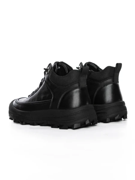 Ghete Barbati din piele naturala E18013 BLACK | ADVANCER