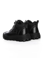 Ghete Barbati din piele naturala E18013 BLACK | ADVANCER