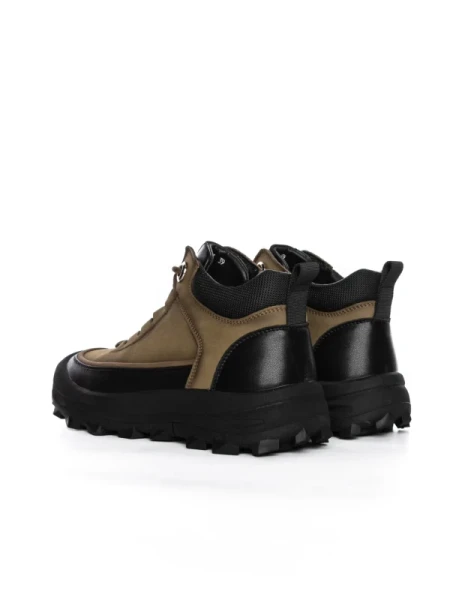 Ghete Barbati din piele naturala E18013 KHAKI | ADVANCER