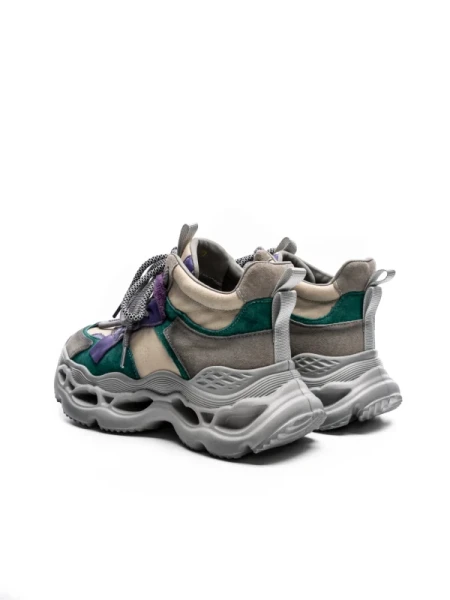 Pantofi Sport Dama din piele naturala HY6322 LIGHT GREEN-PURPLE | ADVANCER