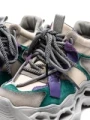 Pantofi Sport Dama din piele naturala HY6322 LIGHT GREEN-PURPLE | ADVANCER