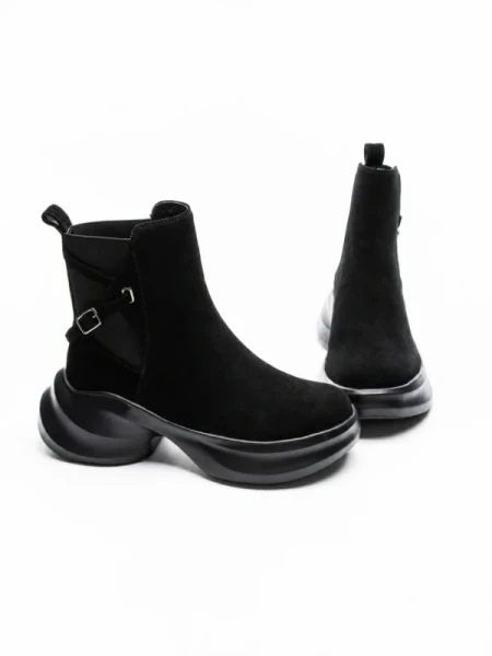 Ghete Dama din piele naturala 23-2643-3 BLACK | ADVANCER