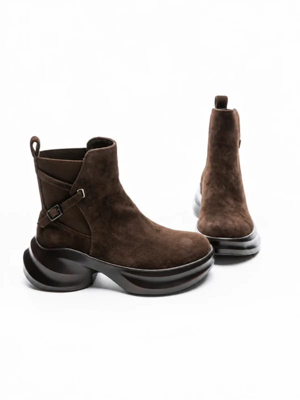 Ghete Dama din piele naturala 23-2643-3 COFFEE | ADVANCER