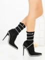 Botine cu Toc Subtire C-305 BLACK | STEPHAN