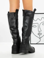 Cizme Dama cu talpa joasa 9050 BLACK | CM