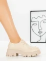 Pantofi Casual Dama 68278 BEIGE | CM