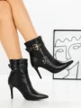 Botine cu Toc Subtire 1921 BLACK | SEASOND