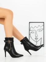Botine cu Toc Subtire 1921 BLACK | SEASOND