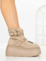 Ghete Dama cu Platforma 56WL15 APRICOT | MEI