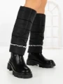 Cizme Dama cu talpa joasa C-284 BLACK | STEPHAN
