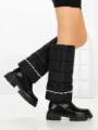 Cizme Dama cu talpa joasa C-284 BLACK | STEPHAN