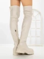 Cizme Dama cu talpa joasa C-201 BEIGE | STEPHAN