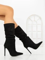 Botine cu Toc Subtire C-270 BLACK | STEPHAN