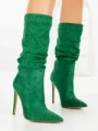Botine cu Toc Subtire C-270 GREEN | STEPHAN