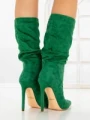 Botine cu Toc Subtire C-270 GREEN | STEPHAN