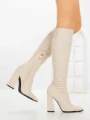 Cizme Dama cu Toc C-239 BEIGE | STEPHAN