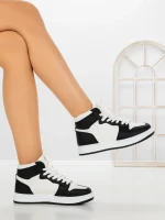 Sneakers Dama F005 WHITE-BLACK | COSTA SOL