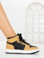 Sneakers Dama F005 YELLOW-BLACK | COSTA SOL