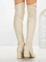 Cizme Dama cu Toc LQ-42 BEIGE | STEPHAN