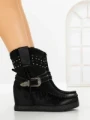 Ghete Dama cu Platforma 9706 BLACK | SEASOND