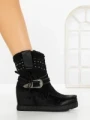 Ghete Dama cu Platforma 9706 BLACK | SEASOND