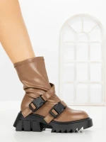 Ghete Dama cu Platforma YZ21-25 KHAKI | H&D