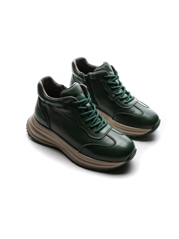 Ghete Dama din piele naturala 80721 GREEN | ADVANCER