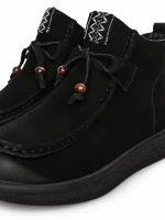 Ghete Dama din piele naturala 5782 BLACK | ADVANCER