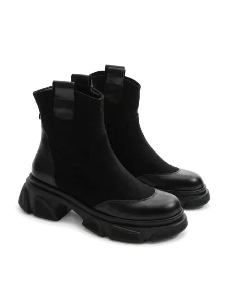 Ghete Dama din piele naturala 2202-1 BLACK | ADVANCER