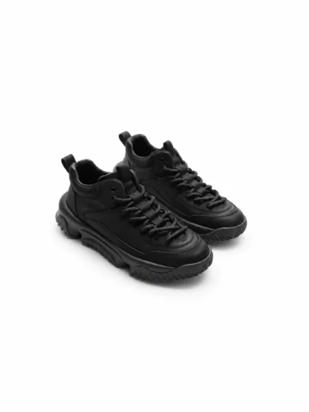 Ghete Barbati din piele naturala 01701 BLACK | ADVANCER