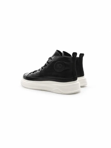 Ghete Barbati din piele naturala 7789 BLACK | ADVANCER