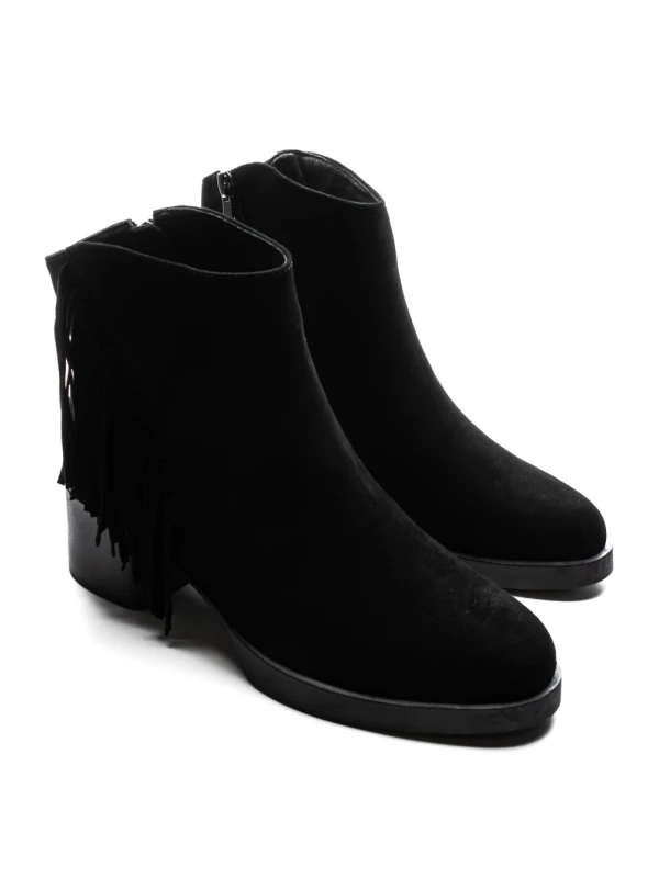 Ghete Dama din piele naturala 963-5 BLACK | ADVANCER