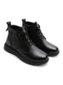 Ghete Dama din piele naturala 2586M BLACK | ADVANCER