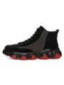 Ghete Barbati din piele naturala 1835 BLACK-KHAKI | ADVANCER