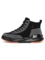 Ghete Barbati din piele naturala 3836 BLACK-GREY | ADVANCER
